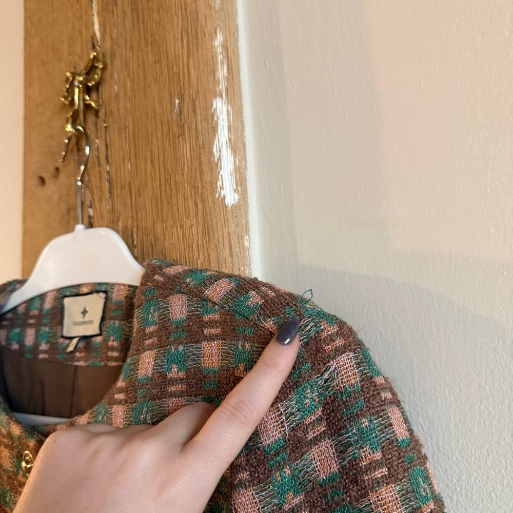 Tuckernuck Neapolitan Tweed Graham Jacket Pink Green Brown Size S - Picture 10 of 12